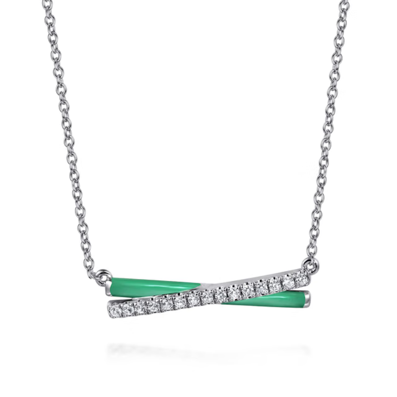 The Crossroads Bar (Emerald Green & Pave Moissanite Edition)