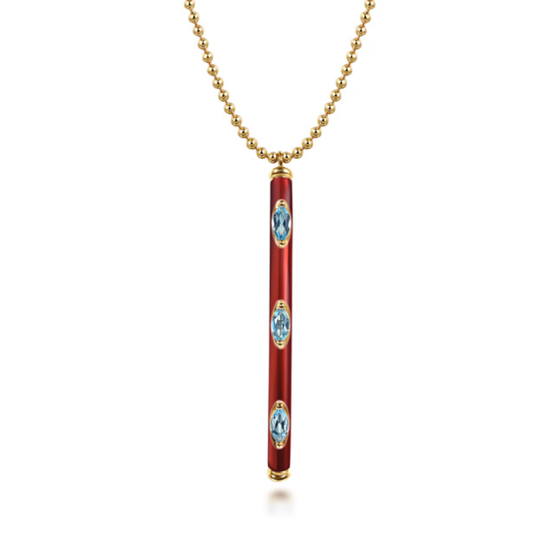 The Triple Eye Flute (Aquamarine & Chrome Red Edition)