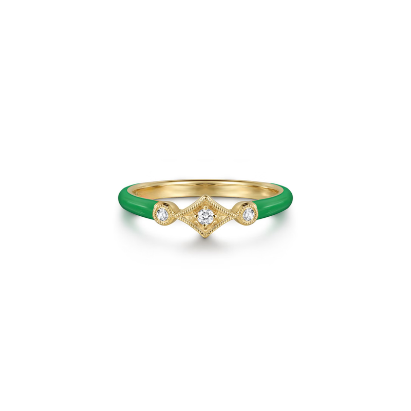 The Losange Band (White & Yellow Gold Edition)