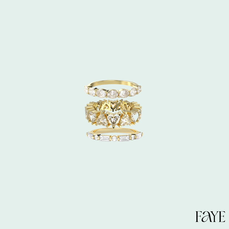 Eternal Trio Ring Set (Gold)