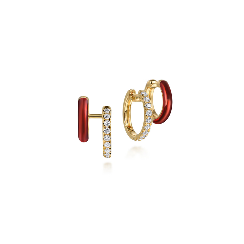 The Duet Huggies (Chrome Blue & Yellow Gold Edition)