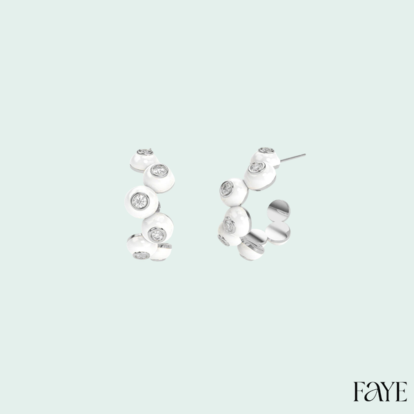 Dopamine Overdose Silver Earrings