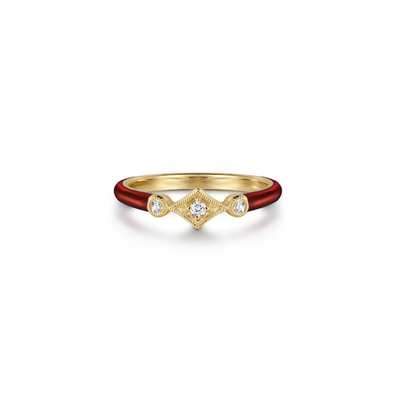 The Losange Band (White & Yellow Gold Edition)