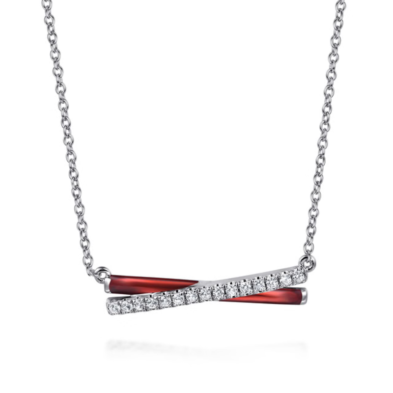 The Crossroads Bar (Chrome Red & Pave Moissanite Edition)