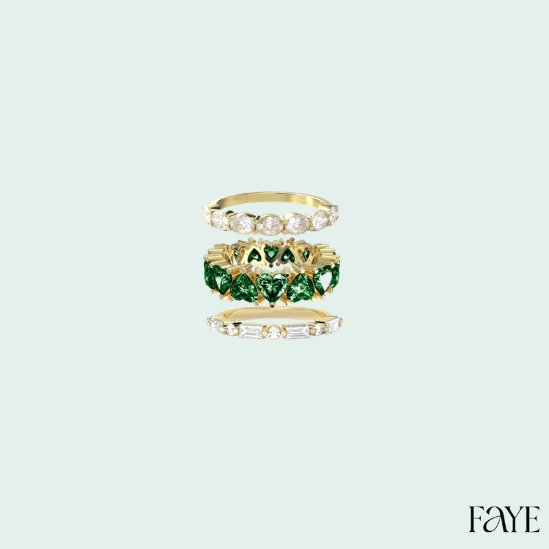 Eternal Trio Ring Set (Gold)