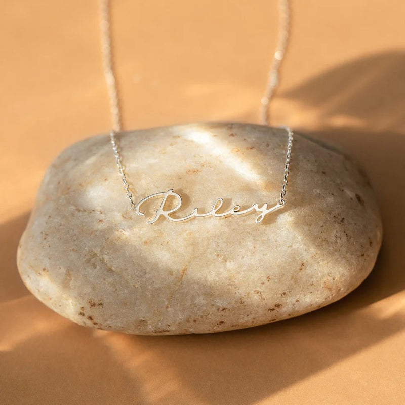 Off-Center Name Necklace
