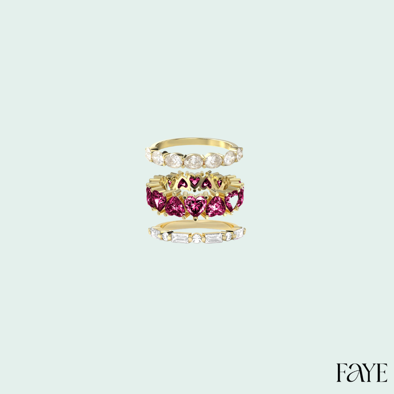 Eternal Trio Ring Set (Gold)