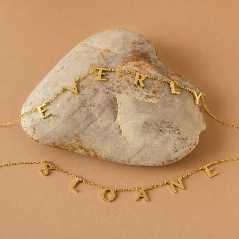 Dainty Personalized Letter Necklace