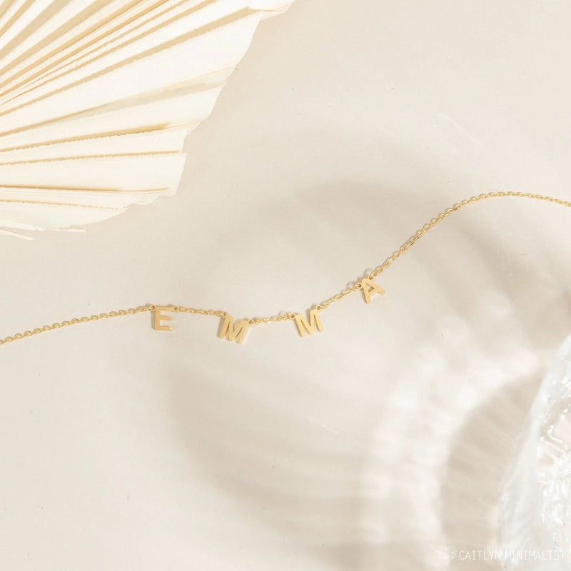 Effortless Sophistication: Alice Letter Name Necklace