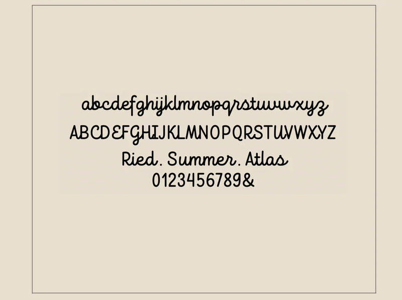 Petite Script Name Ring