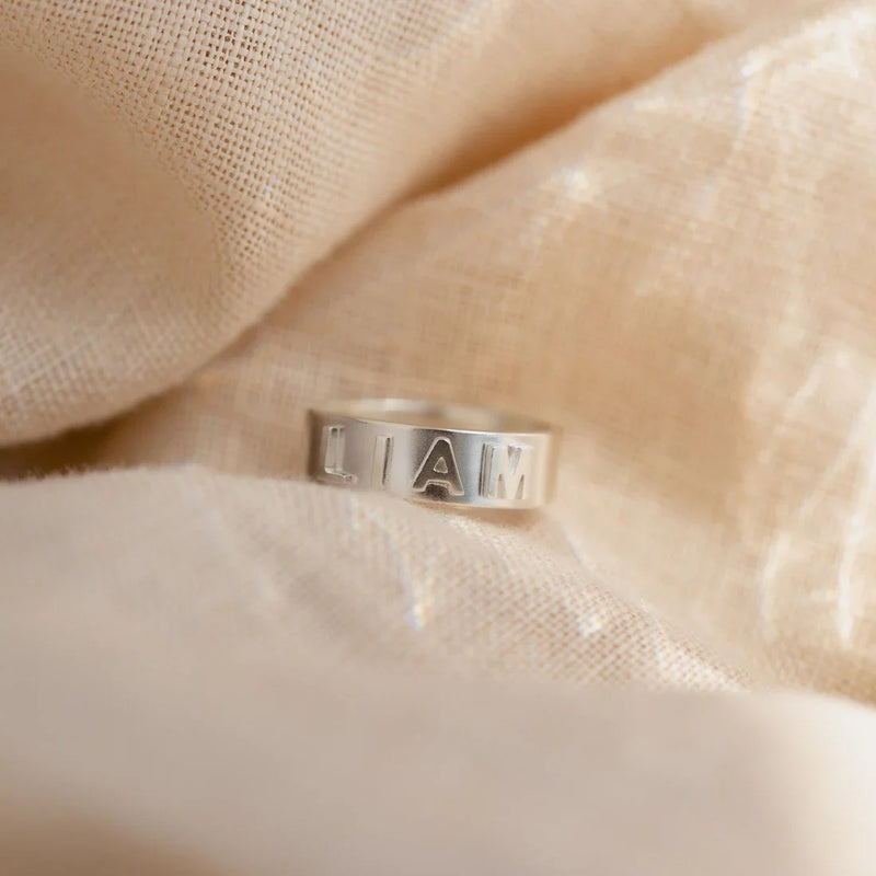 Customizable 3D Name Plate Ring