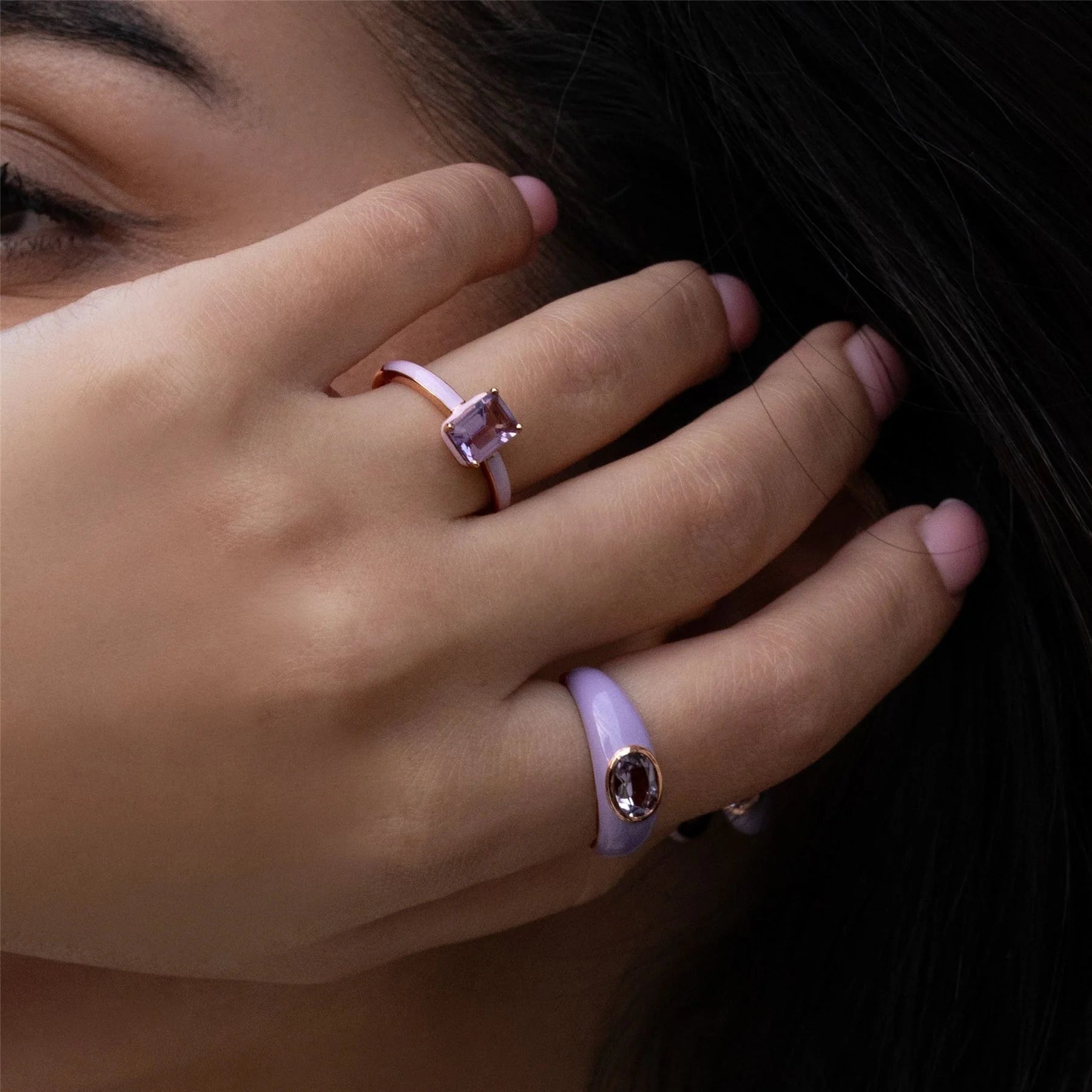 Chroma Aura Pear Ring (Mint Edition)