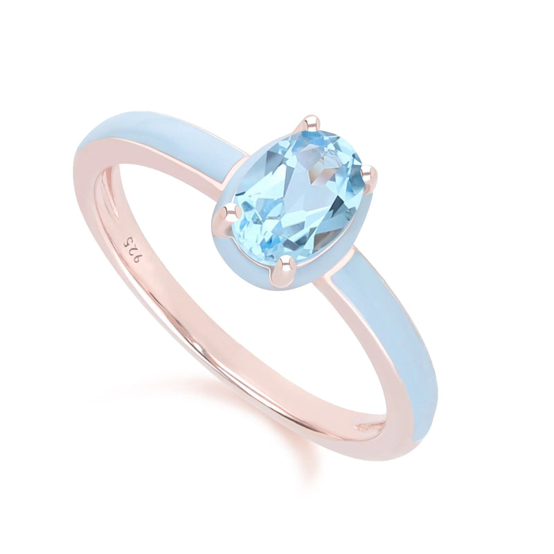 Lumina Emerald-Cut Enamel Ring ( Fuchsia Edition)