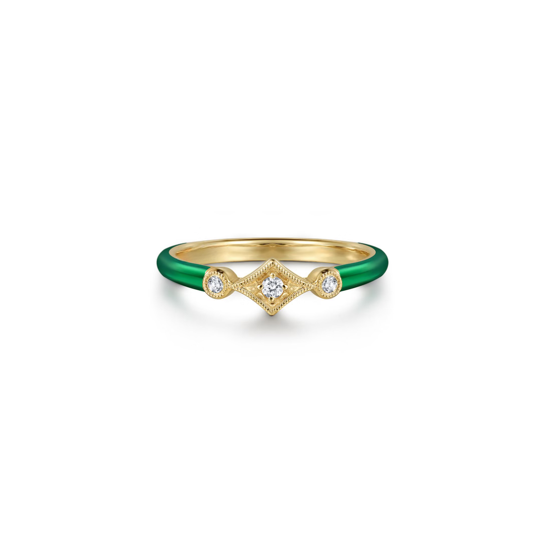 The Losange Band (White & Yellow Gold Edition)