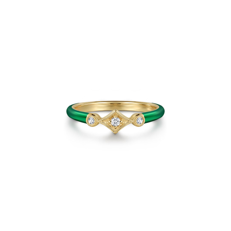 The Losange Band (White & Yellow Gold Edition)