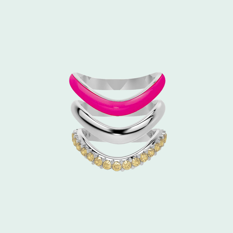 The Sugar Echo-Silver (Set of 3)