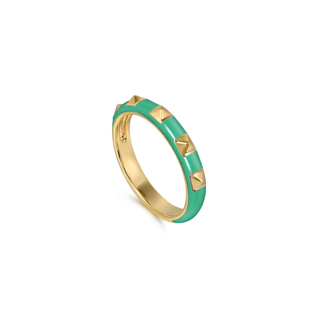 The Pyramid Edge Band (Blue & Yellow Gold Edition)