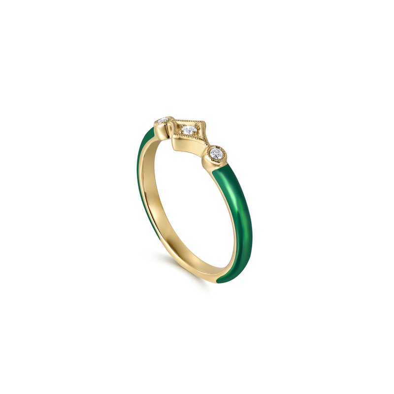 The Losange Band (White & Yellow Gold Edition)