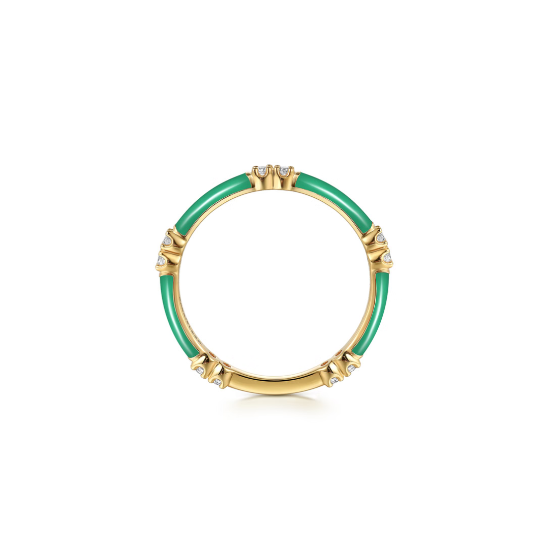 The Lucky Bamboo Ring (Millennial Pink & Yellow Gold Edition)