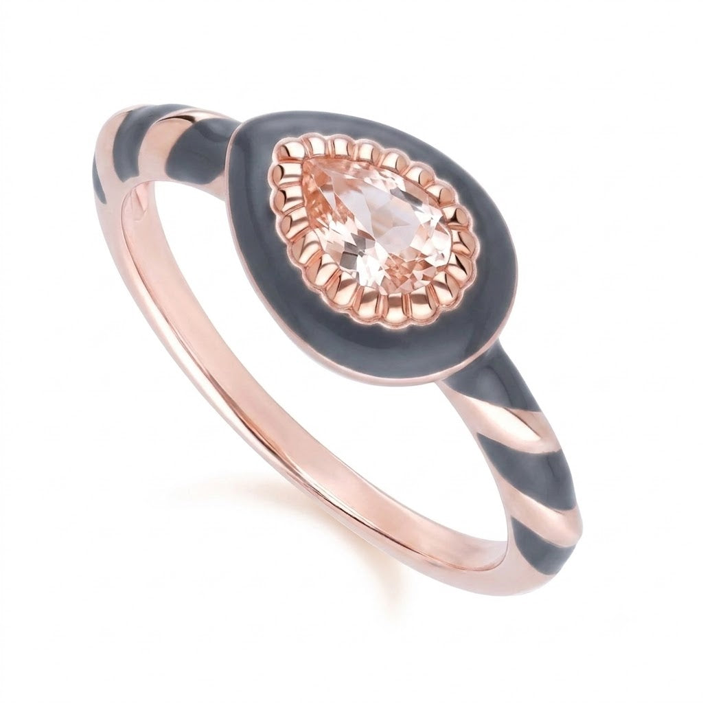 Lumina Spiral Enamel Ring (Lavender Edition)