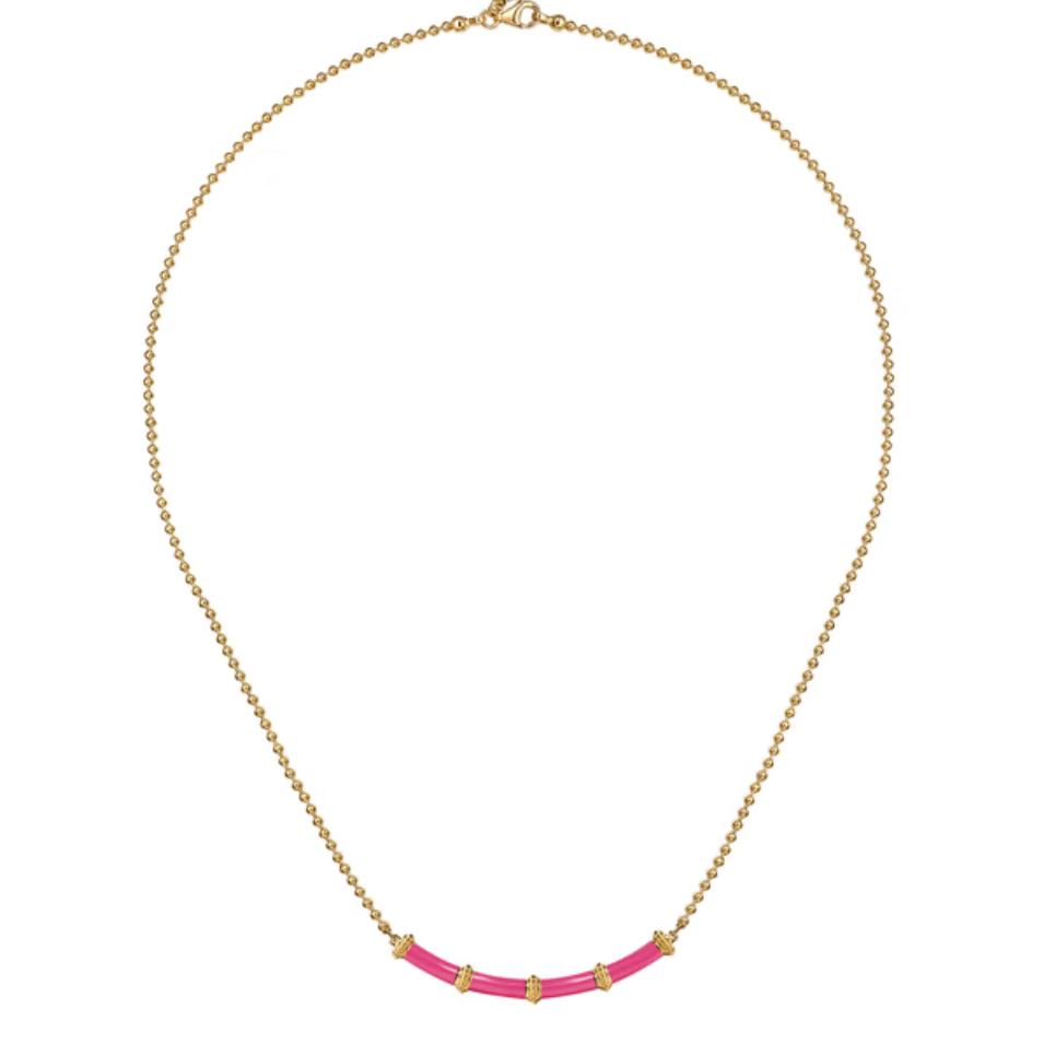 The Bamboo Node Smile (Fuchsia & Yellow Gold Edition)