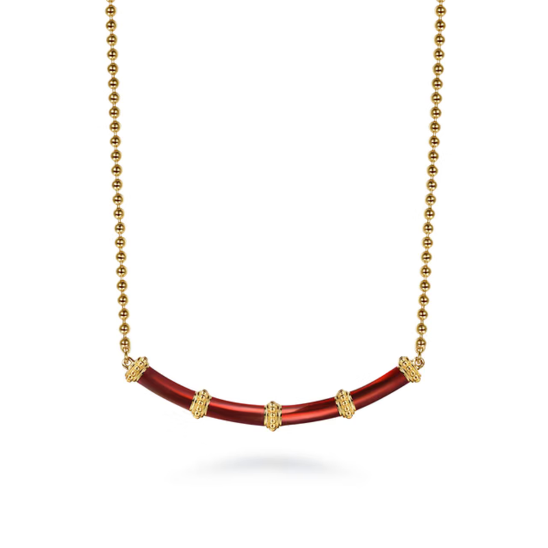 The Bamboo Node Smile (Fuchsia & Yellow Gold Edition)