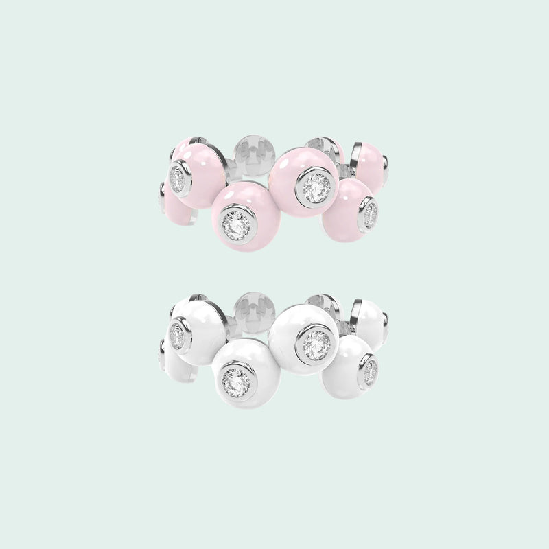 The Dopamine Overdose-Silver Ring set of 2