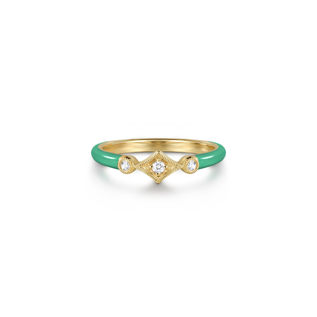 The Losange Band (White & Yellow Gold Edition)