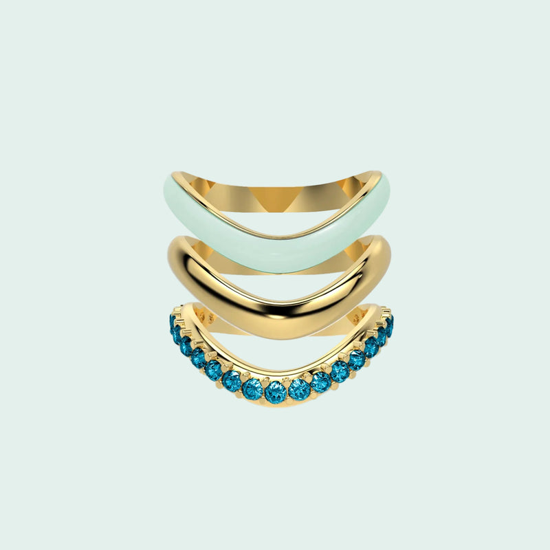 The Sugar Echo-Gold  (Set of 3)