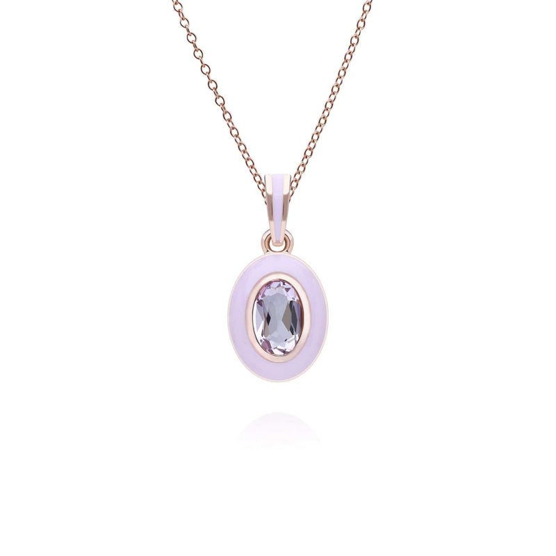 Lumina Emerald-Cut Enamel Pendant Necklace (Mint Green Edition)
