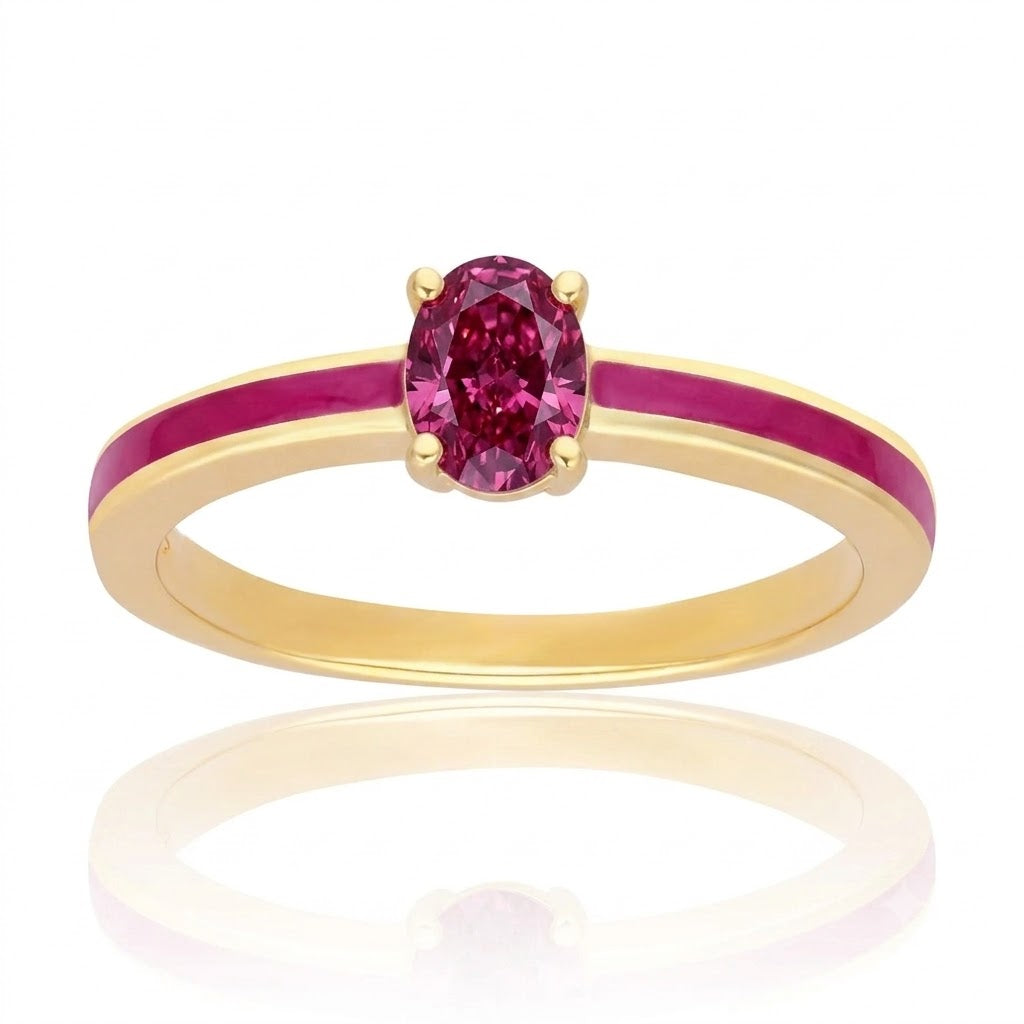 Chroma Aura Pear Ring (Mint Edition)