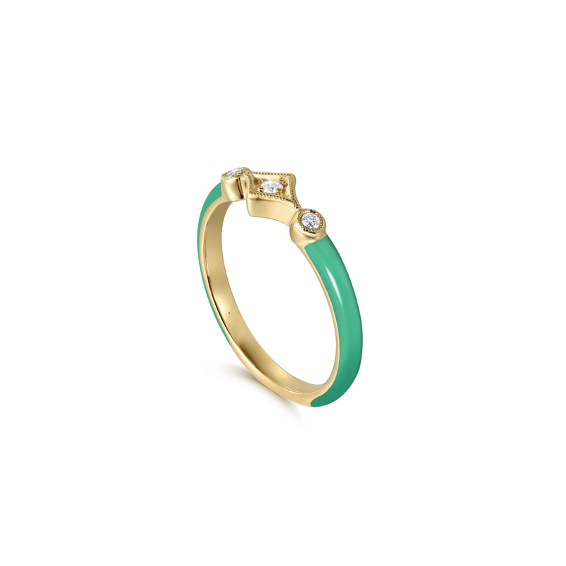 The Losange Band (White & Yellow Gold Edition)
