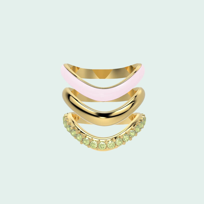The Sugar Echo-Gold  (Set of 3)