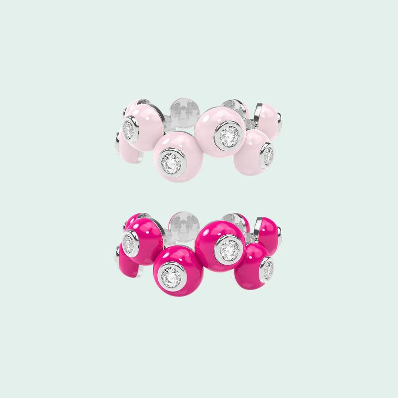 The Dopamine Overdose-Silver Ring set of 2