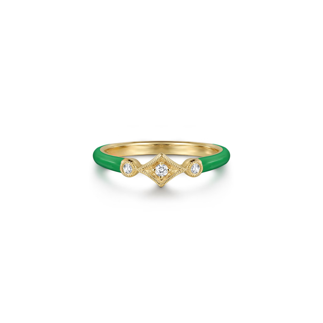 The Losange Band (White & Yellow Gold Edition)