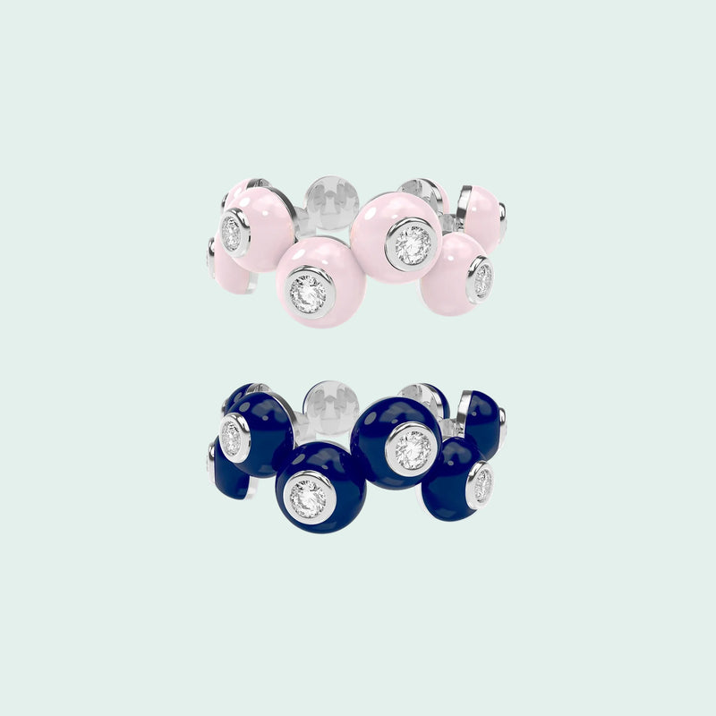 The Dopamine Overdose-Silver Ring set of 2