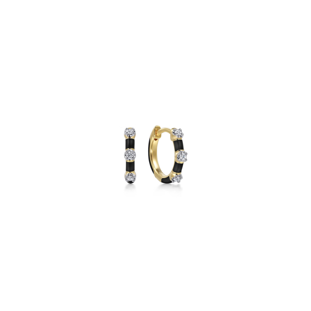 The Bamboo Node Huggies (Mint Green & Yellow Gold Edition)