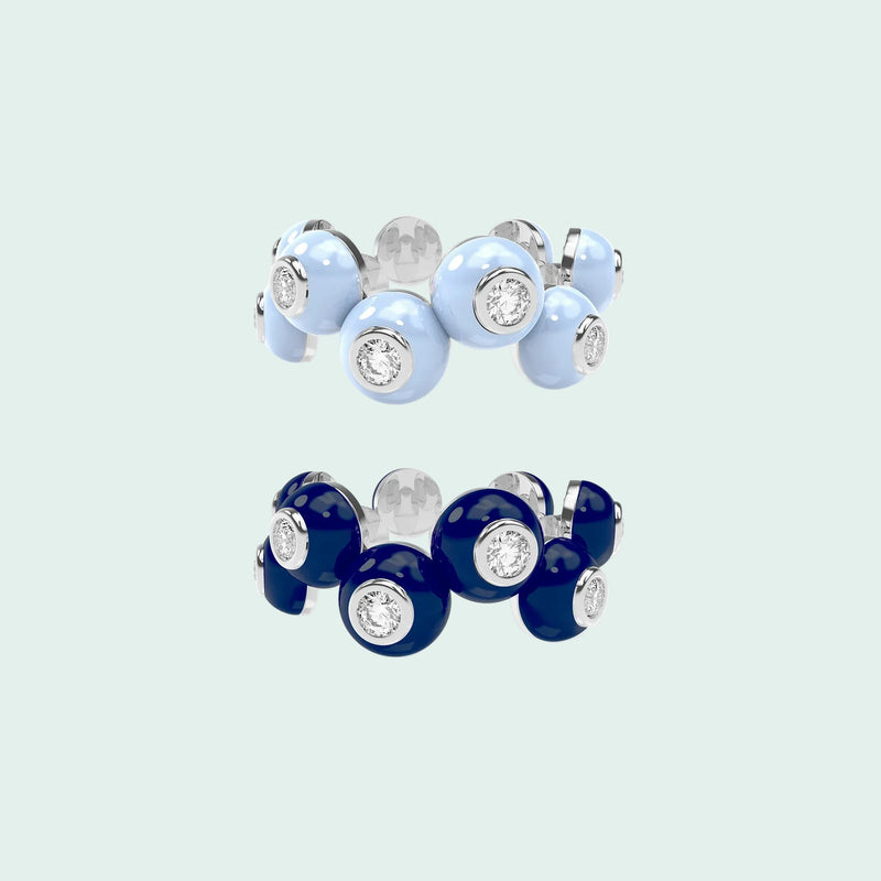 The Dopamine Overdose-Silver Ring set of 2