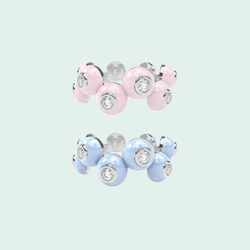 The Dopamine Overdose-Silver Ring set of 2