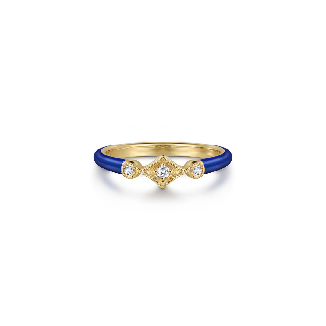 The Losange Band (White & Yellow Gold Edition)