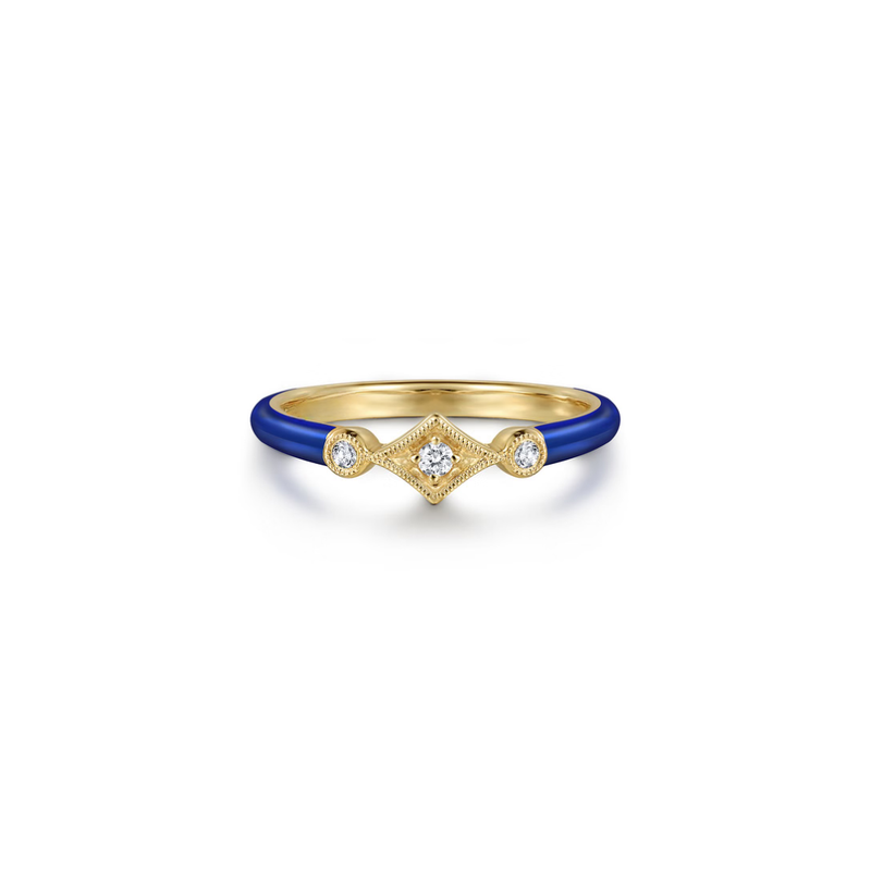 The Losange Band (White & Yellow Gold Edition)