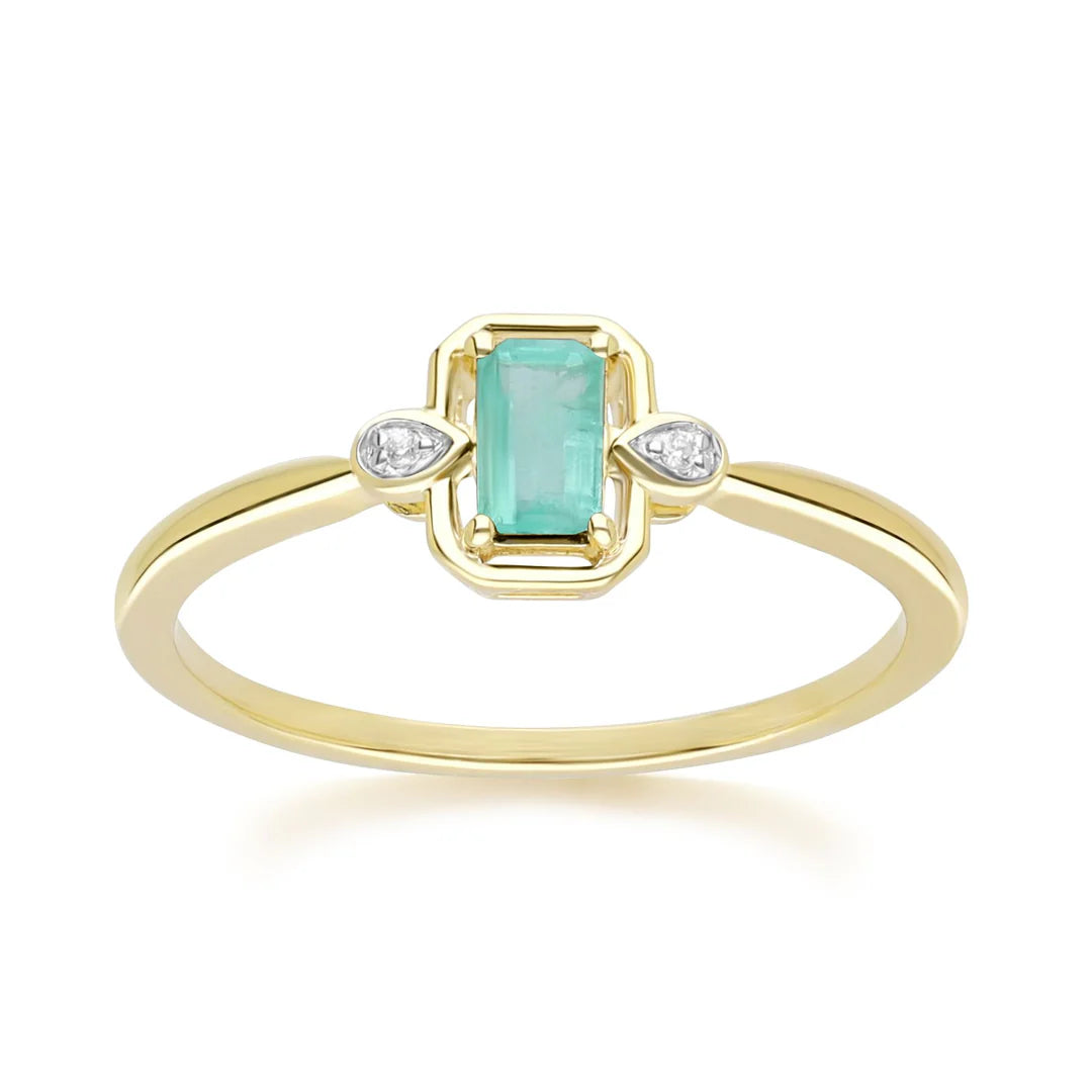 Lumina Emerald-Cut Ring (Emerald Edition)