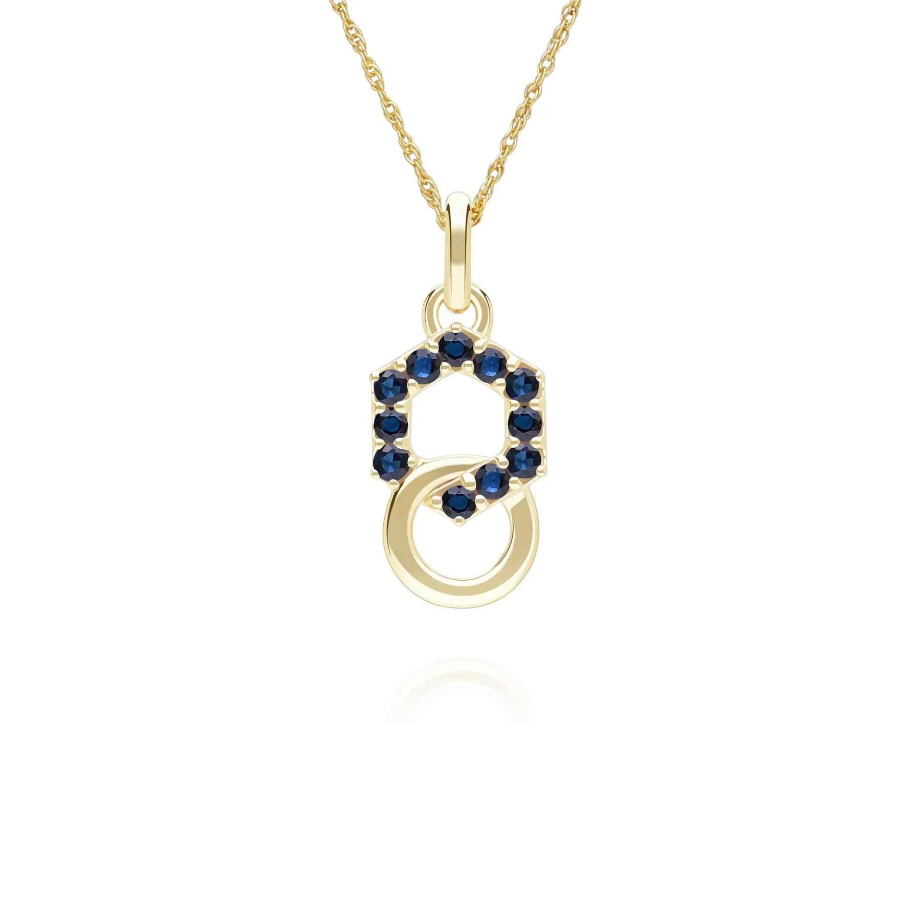 Apex Interlock Pendant (Sapphire Edition)