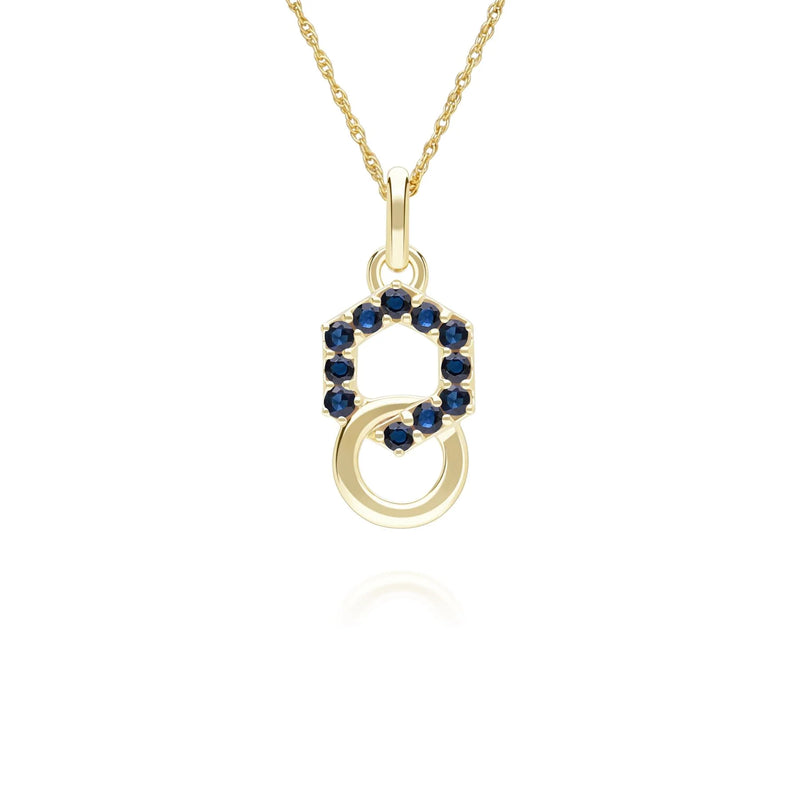 Apex Interlock Pendant (Sapphire Edition)