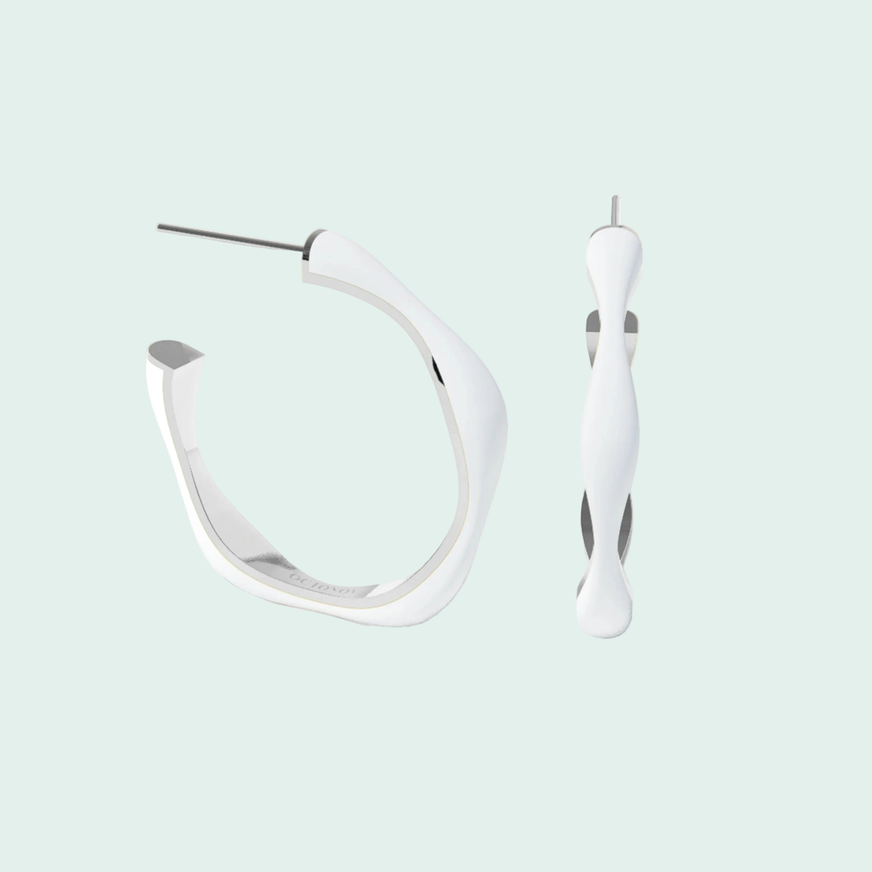 Sugar Override Hoop Earrings (SILVER)