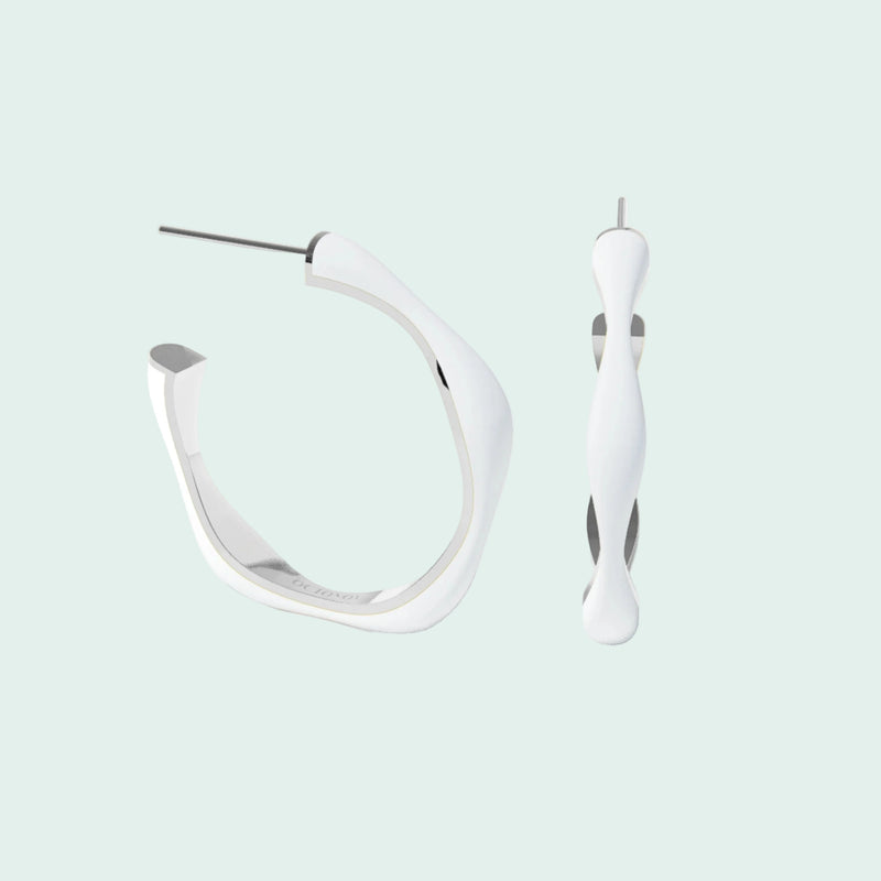Sugar Override Hoop Earrings (SILVER)