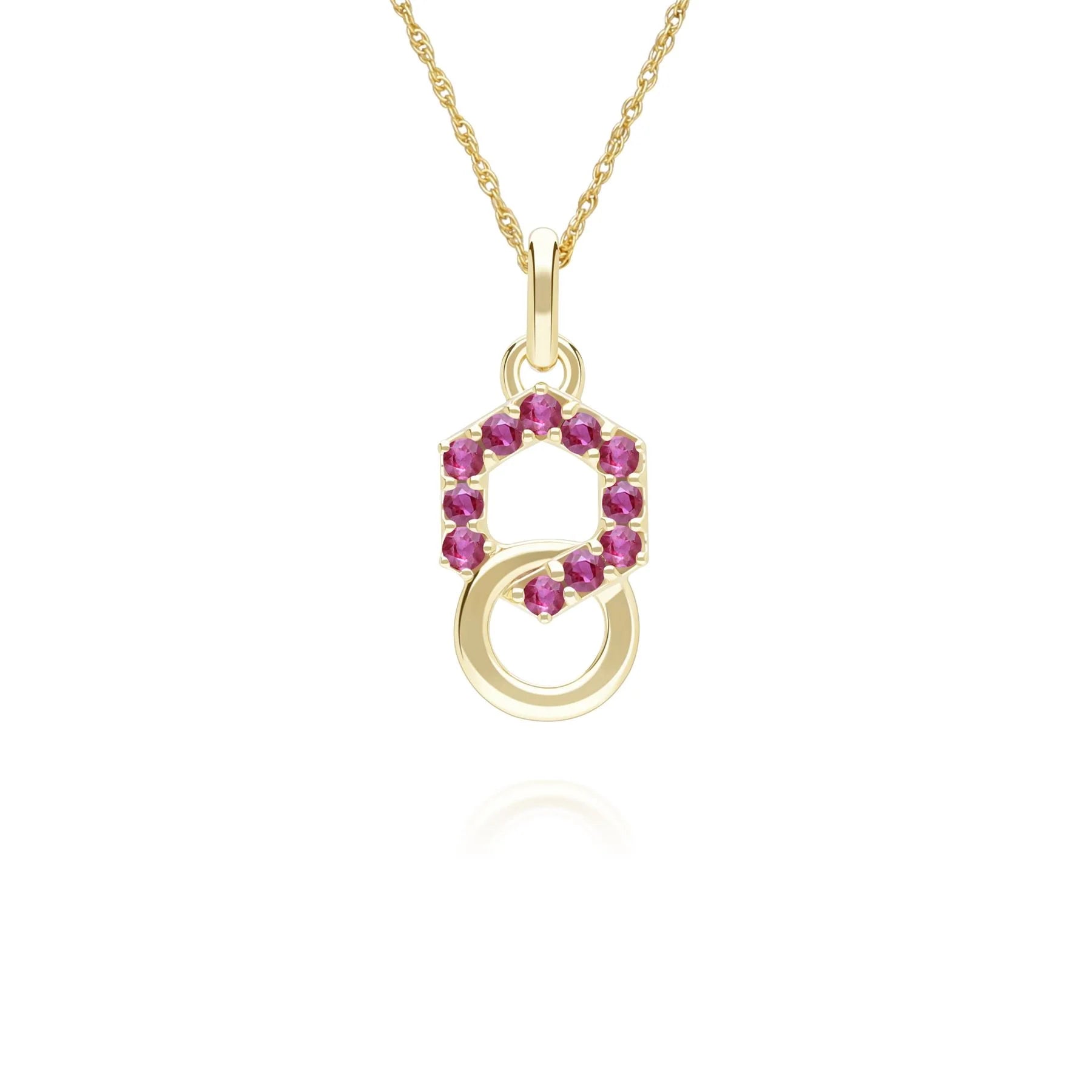 Apex Interlock Pendant (Ruby Edition)