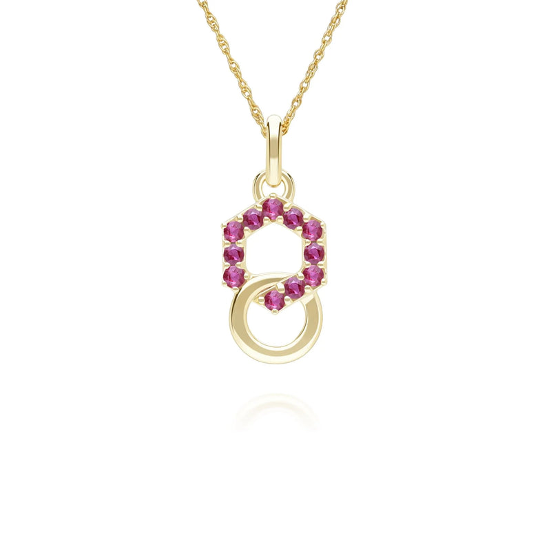 Apex Interlock Pendant (Ruby Edition)