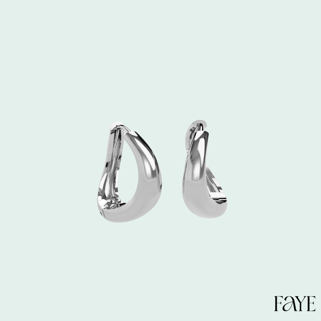 Liquid Tide Bold Hoop Earrings