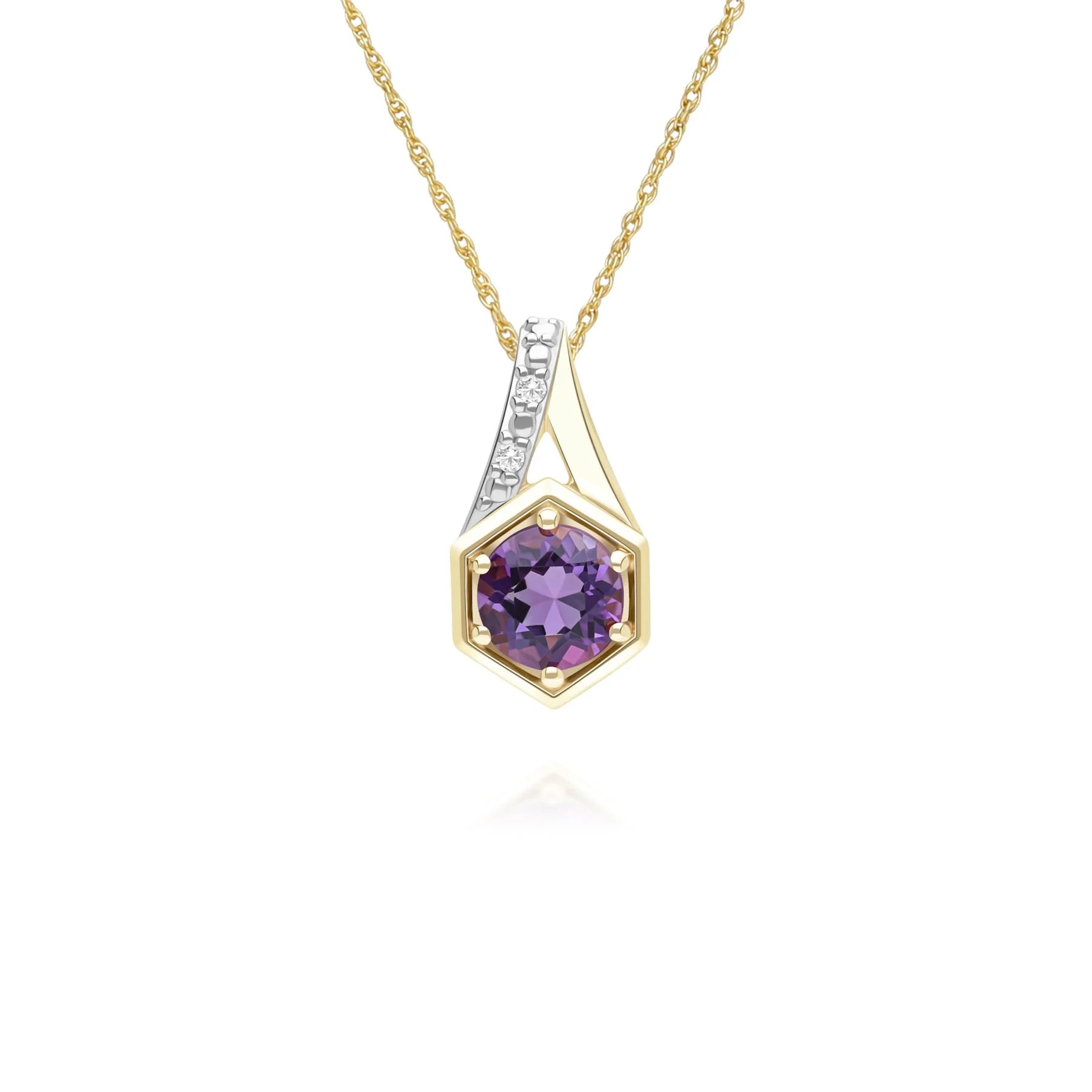 Apex Hexagon Pendant (Amethyst Edition)